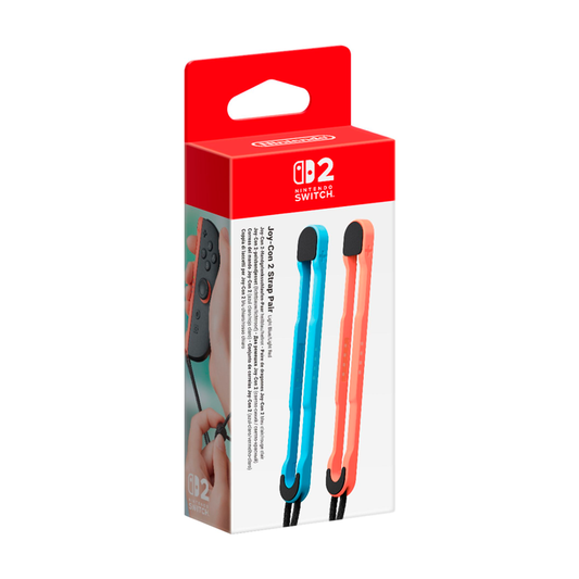 PAR DE CORREIAS PARA JOY-CON PARA NINTENDO SWITCH 2 - AZUL CLARO/VERMELHO CLARO