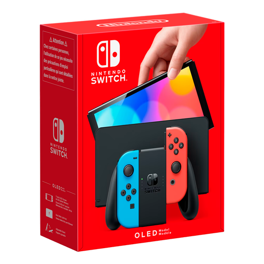 NINTENDO SWITCH (VERSÃO OLED) AZUL NEON/VERMELHO NEON