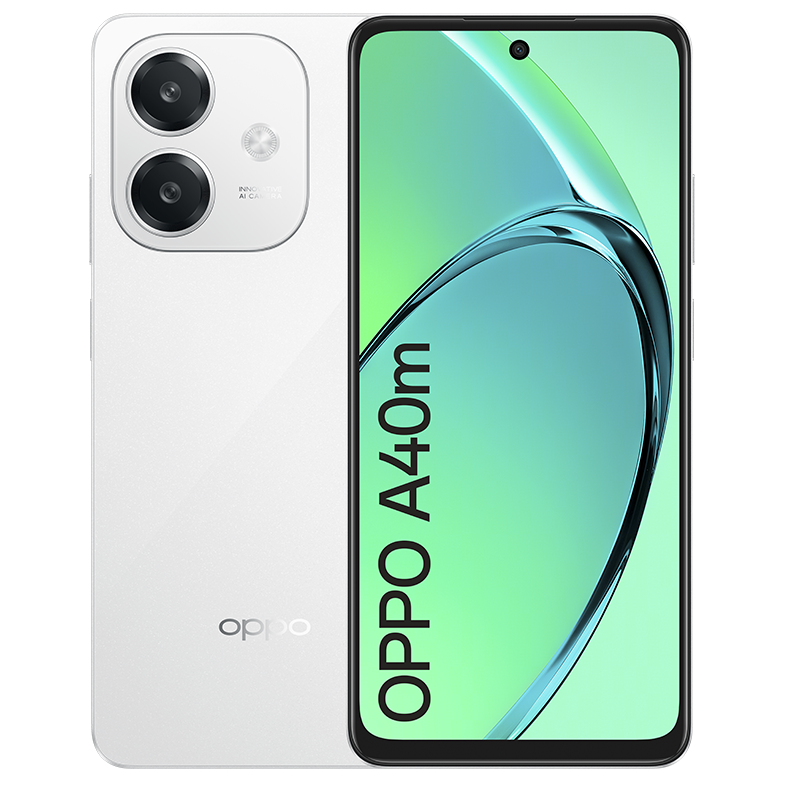 OPPO A40M 6,72" HD+ 8+8GB/256GB 5MP/50MP STARLIGHT BRANCO